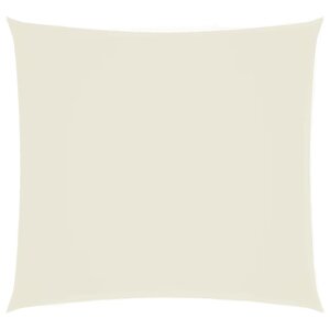 vidaXL Voile de parasol tissu oxford carré 4x4 m crème
