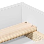 vidaXL Cadre de lit sans matelas blanc 180x200 cm