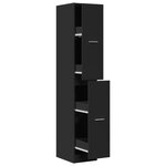 vidaXL Armoire d'apothicaire noir 30x41x174 5 cm bois d'ingénierie