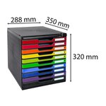 Module De Classement Modulo Iderama 10 Tiroirs Fermables À Clé - Arlequin Brillant - Exacompta
