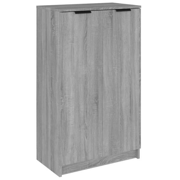 vidaXL Meuble à chaussures Sonoma gris 59x35x100 cm Bois d'ingénierie