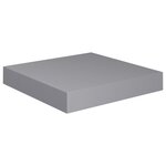 vidaXL Étagères murales flottantes 2 Pièces gris 23x23 5x3 8 cm MDF