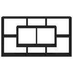 vidaXL Étagère murale 8 compartiments Noir