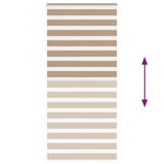 vidaXL Store zèbre marron sable largeur du tissu 105 9 cm polyester