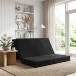vidaXL Canapé-lit pliable 160 x 67 x 45 cm Noir