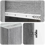 vidaXL Ensemble de Meubles 2 Pièces Sonoma gris 66 x 34 5 x 90 cm