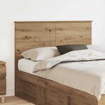 vidaXL Tête de lit Chêne artisanal 135 cm Bois d'ingénierie