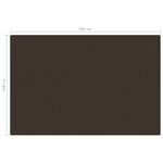 vidaXL Tapis de tente 400x600 cm Marron