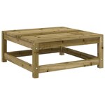 vidaXL Salon de jardin 8 Pièces avec coussins bois de pin imprégné