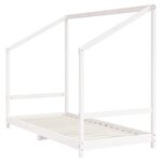 vidaXL Cadre de lit pour enfants blanc 90x200 cm bois de pin massif