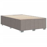 vidaXL Cadre de lit sans matelas taupe 120x200 cm tissu