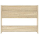 vidaXL Armoires à chaussures murales 2 Pièces Chêne Sonoma 80x18x60 cm
