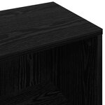 vidaXL Buffet Chêne noir 73 5 x 22 5 x 53 5 cm
