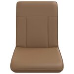 vidaXL Fauteuil de sol ajustable Cappuccino Simili cuir
