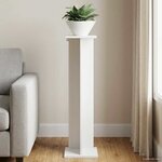 vidaXL Support de Plante Blanc 25 x 25 5 x 100 5 cm Bois d'ingénierie