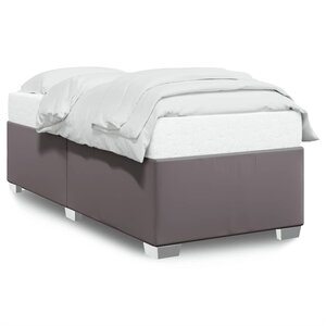 vidaXL Cadre de lit sans matelas gris 100x200 cm similicuir