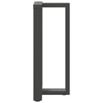 vidaXL Pieds de table de bar en T  2 pièces  anthracite  50 x 35 x (90-91) cm  acier