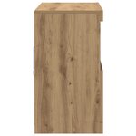 vidaXL Buffet avec lumières LED Chêne 81x37x67 cm