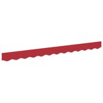 vidaXL Vélum pour cadre de 2 5 m Rouge 2 3x0 2 m