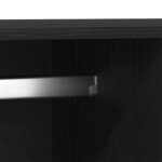 vidaXL Armoire Chêne noir 80 x 52 x 180 cm Bois d'ingénierie