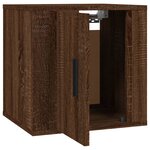 vidaXL Meuble TV mural Chêne marron 40x34 5x40 cm