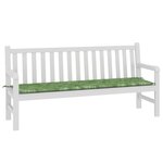 vidaXL Coussin de banc de jardin Vert 180 x 50 x 4 cm Tissu Oxford