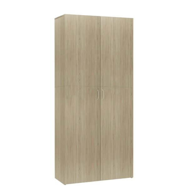vidaXL Armoire à chaussures Chêne sonoma 80x35 5x180cm Bois ingénierie