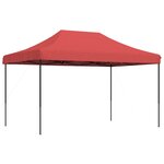 vidaXL Tente de réception pliable escamotable bordeaux 440x292x315 cm