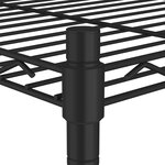 vidaXL Étagère de rangement 4 niveaux et roues 90x35x137cm Noir 200 kg