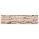vidaXL Panneaux muraux 3D 14 Pièces marron 100x25 cm EPS
