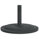 vidaXL Base de parasol pour mâts Ø38 / 48 mm 12 kg rond
