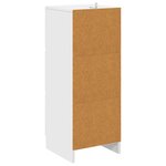 vidaXL Armoire à tiroirs Blanc brillant 33 x 34 5 x 87 cm