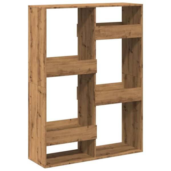 vidaXL Bibliothèque chêne artisanal 100x33x135 cm bois d'ingénierie