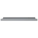 vidaXL Étagères à rebord pour cadre photo 2 Pièces Gris 40x9x3 cm MDF
