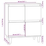 vidaXL Buffet Chêne sonoma 60x35x70 cm Bois d'ingénierie