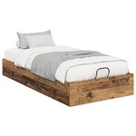 vidaXL Cadre de lit ottoman Bois ancien 193 x 120 x 25 cm