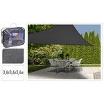 Progarden toile d'ombrage triangulaire gris foncé 3 6x3 6x3 6 m