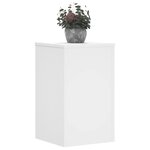vidaXL Supports pour plantes 2 Pièces blanc 30x30x50 cm bois d'ingénierie