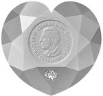Pièce de monnaie en Argent 50 Dollars g 78.95 Millésime 2025 HEART DIAMOND
