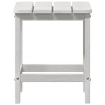vidaXL Table d'appoint Adirondack blanche 38x38x45 cm HDPE