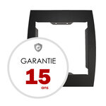 Support grillage rigide & palissade noir mat sablé ral 9005ms