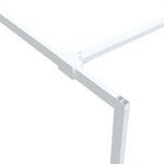 vidaXL Paroi de douche Blanc 80x195 cm Verre ESG transparent
