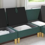 vidaXL Sofa avec rangement Tissu