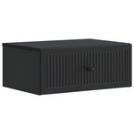 vidaXL Cabinet de chevet avec tiroir 2 Pièces Noir 49 x 34 5 x 20 cm