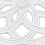 vidaXL Socle de parasol Blanc 44x44x31 cm Fonte