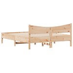 vidaXL Cadre de lit sans matelas 160x200 cm bois massif de pin