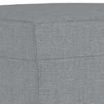 vidaXL Ensemble de canapés 4 Pièces coussins gris clair tissu