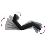 vidaXL Chaise longue pliable Tissu Oxford Noir