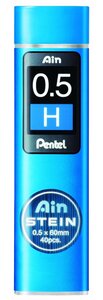 Etui de 40 mines 0,5 mm AIN STEIN C275 dureté H PENTEL