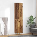 vidaXL Haut Armoire 2 Pièces Bois Ancien Bois d'ingénierie